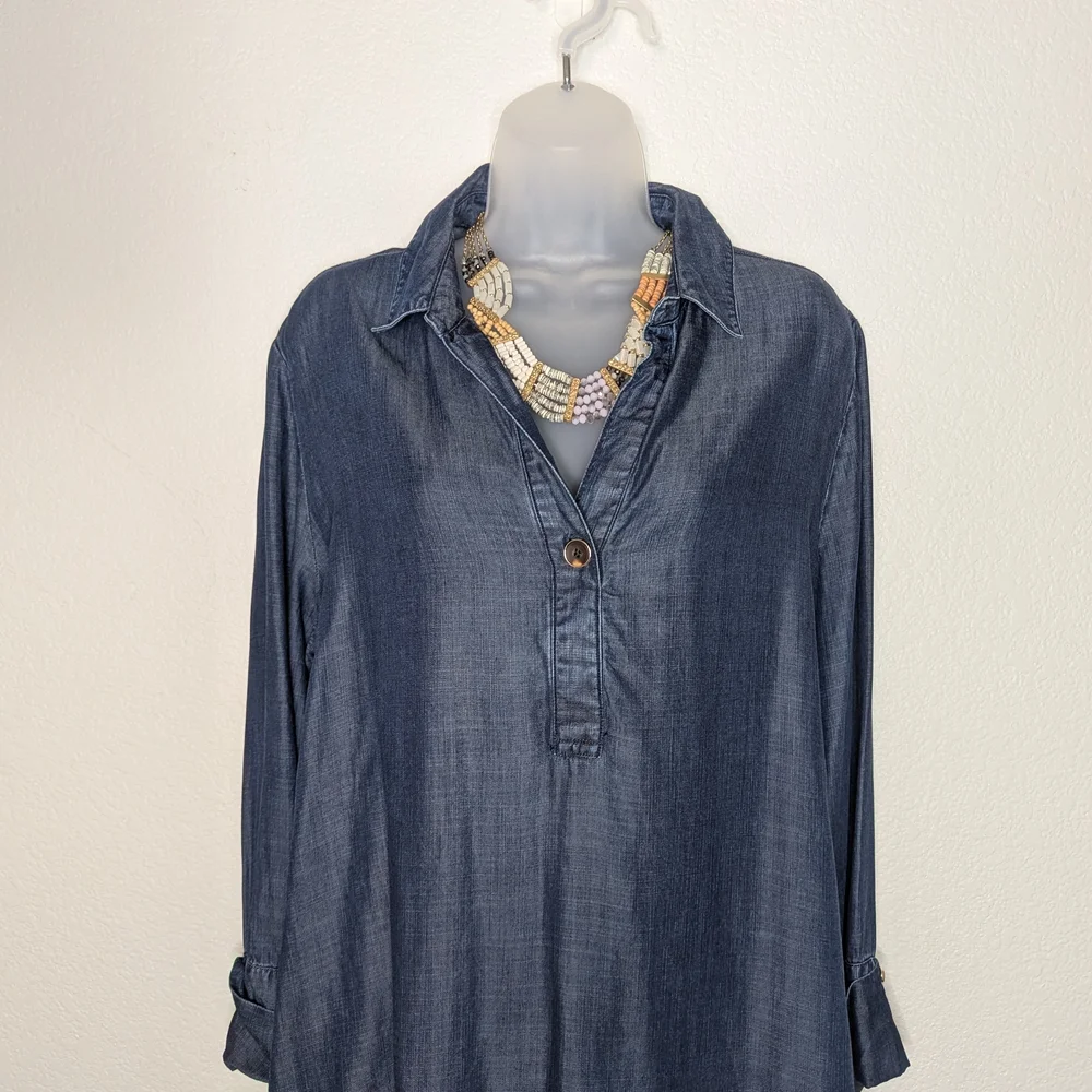 Anthropologie Layers Multiple Stones Beaded Bib Necklace‎
